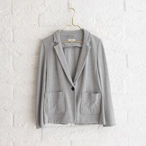 LOFT Light Gray Women's Blazer - Size Small